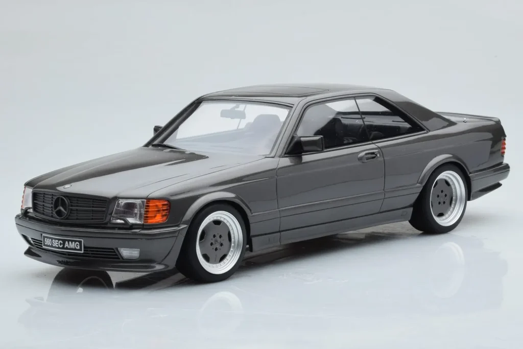 Model 1:18 Mercedes 560 SEC C126 AMG Wide Body Grey Otto
