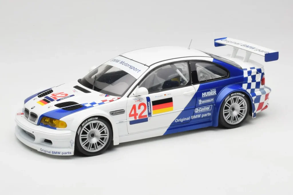 车型 1:18 BMW M3 E46 GTR #42 J. Muller / J-J. Lehto ALMS 年 2001 Minichamps