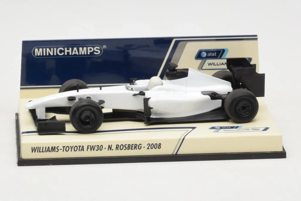 โมเดลรถ 1:43 Williams FW30 Toyota #7 N. Rosberg Prototype F1 ปี 2008 Minichamps (มือสอง)
