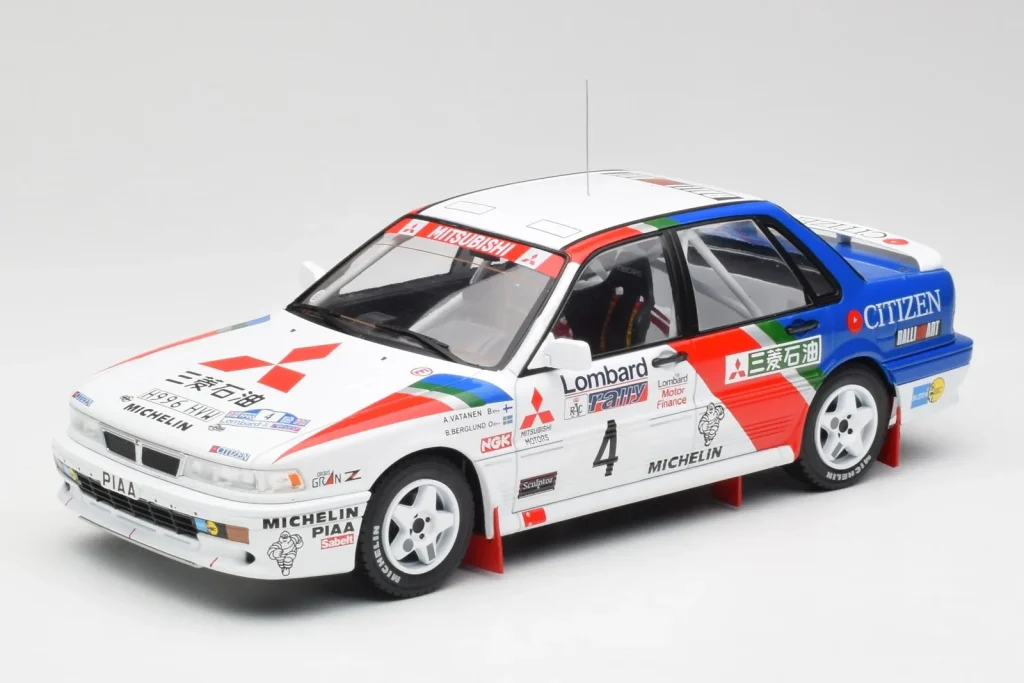 Model 1:18 Mitsubishi Galant VR-4 #4 A. Vatanen RAC Rally year 1990 IXO