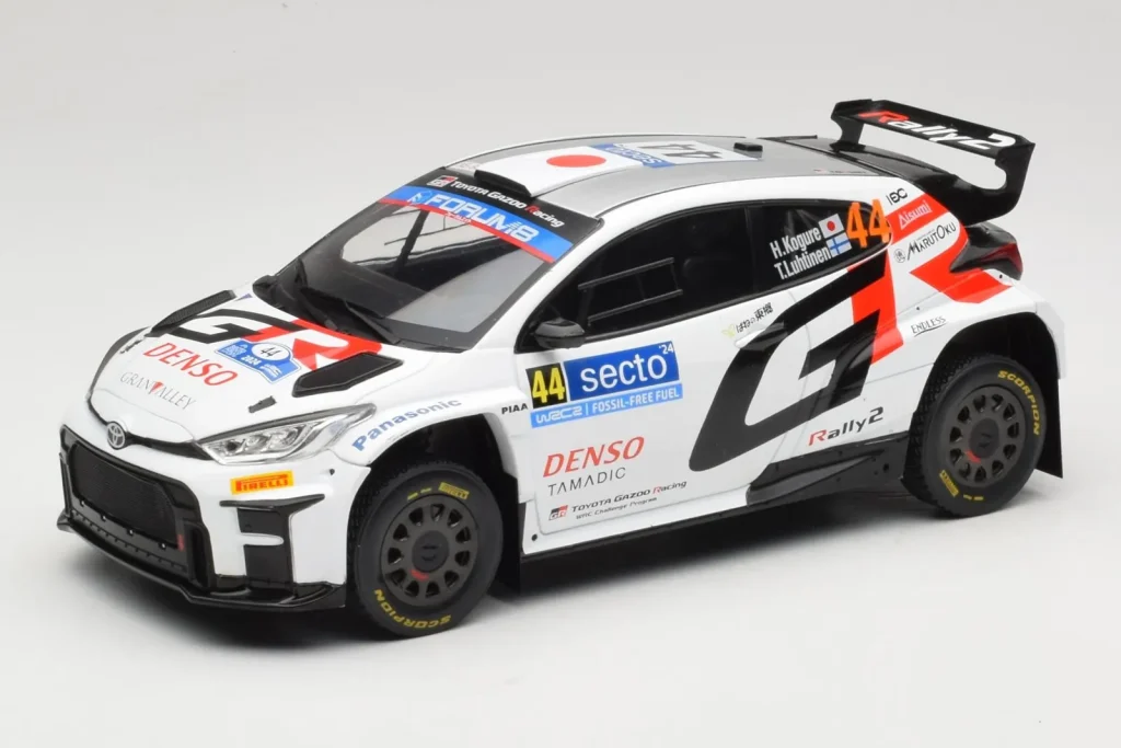 โมเดลรถ 1:18 Toyota GR Yaris Rally2 #44 H. Kogure Rally Finland ปี 2024 IXO