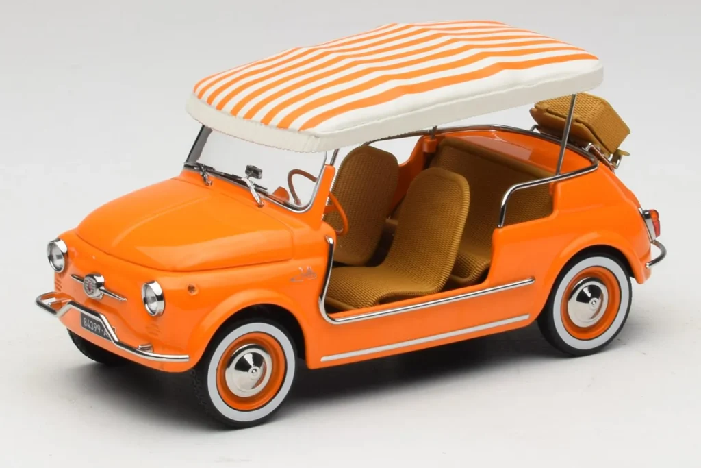 车型 1:18 Fiat 500 Jolly 橙色 Norev