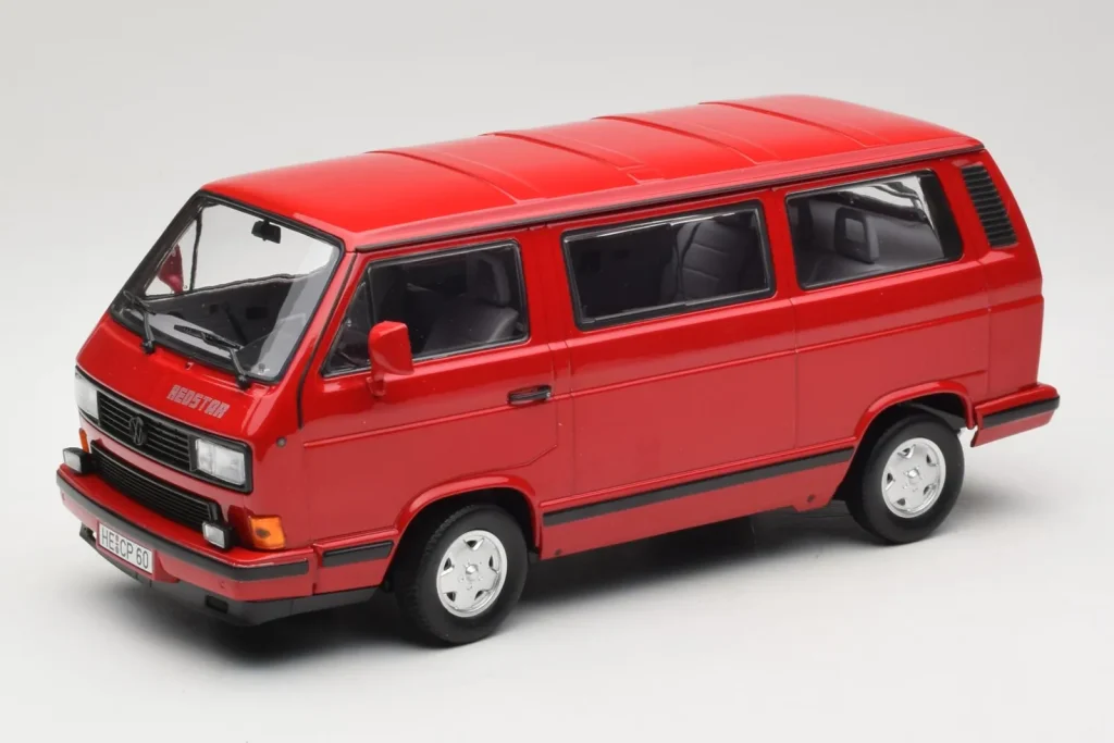 โมเดลรถ 1:18 Volkswagen T3 Redstar สีแดง Norev