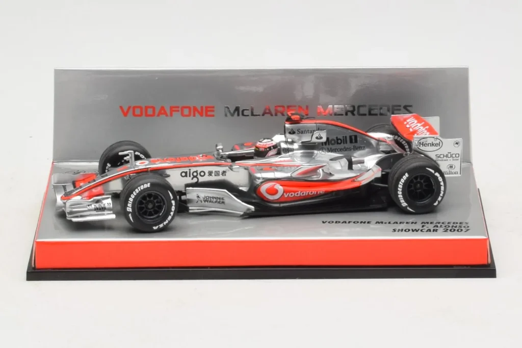 โมเดลรถ 1:43 McLaren MP4-22 Mercedes #1 F. Alonso Vodafone McLaren Showcar F1 ปี 2007 Minichamps [533074371] (มือสอง)