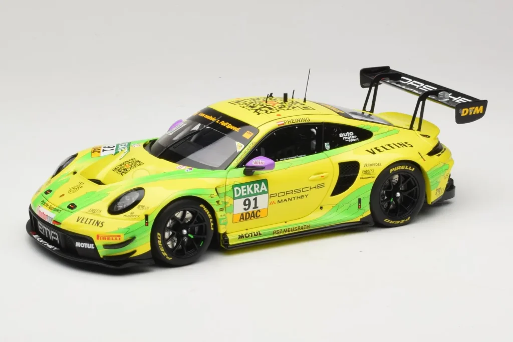 车型 1:18 Porsche 911 GT3 R #91 T. Preining Manthey EMA DTM Norisring Winner 年 2023 Minichamps