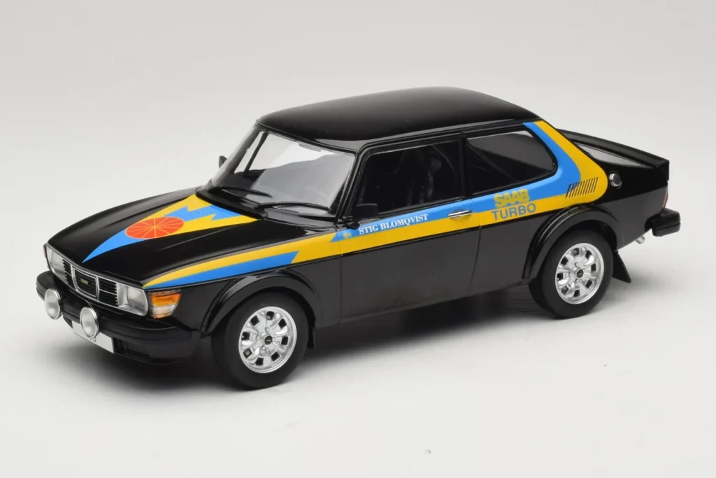 Model 1:18 Saab 99 Turbo Stig Blomqvist Black MCG