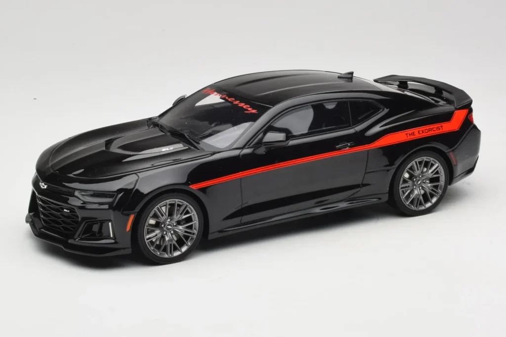 Model 1:18 Chevrolet Camaro Gen 6 Hennessey The Exorcist Black GT Spirit