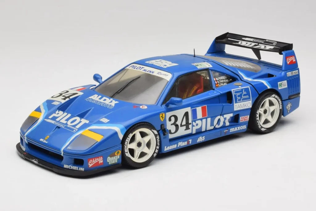 Model 1:18 Ferrari F40 Evoluzione #34 Blue Custom year 1987 Bburago
