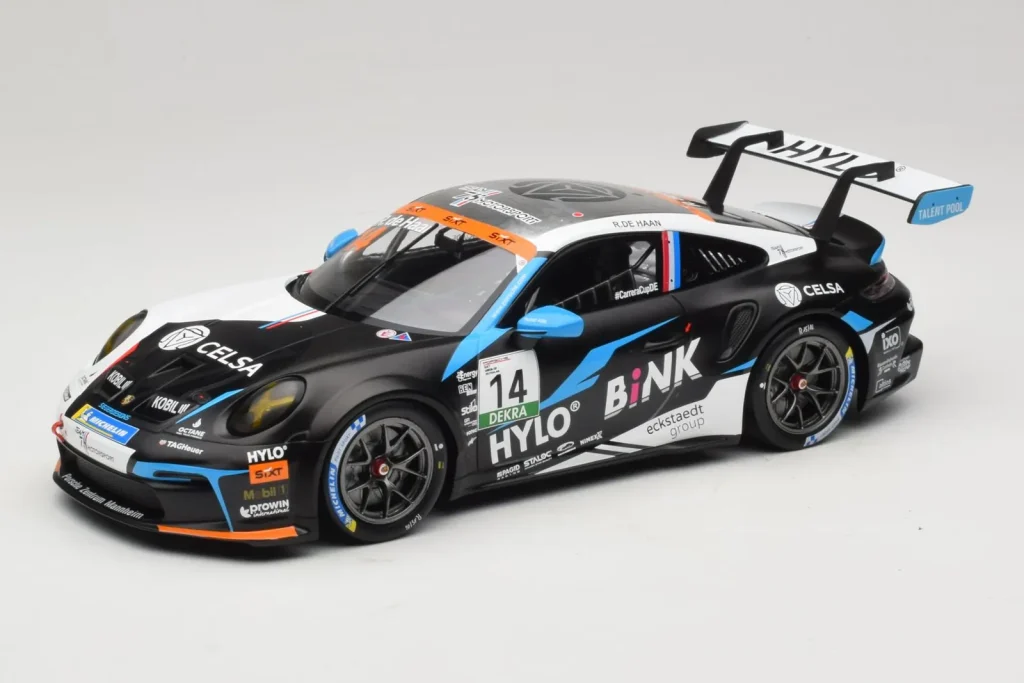 车型 1:18 Porsche 911 GT3 Cup 992 #14 R. de Haan Oschersleben GP 年 2024 IXO