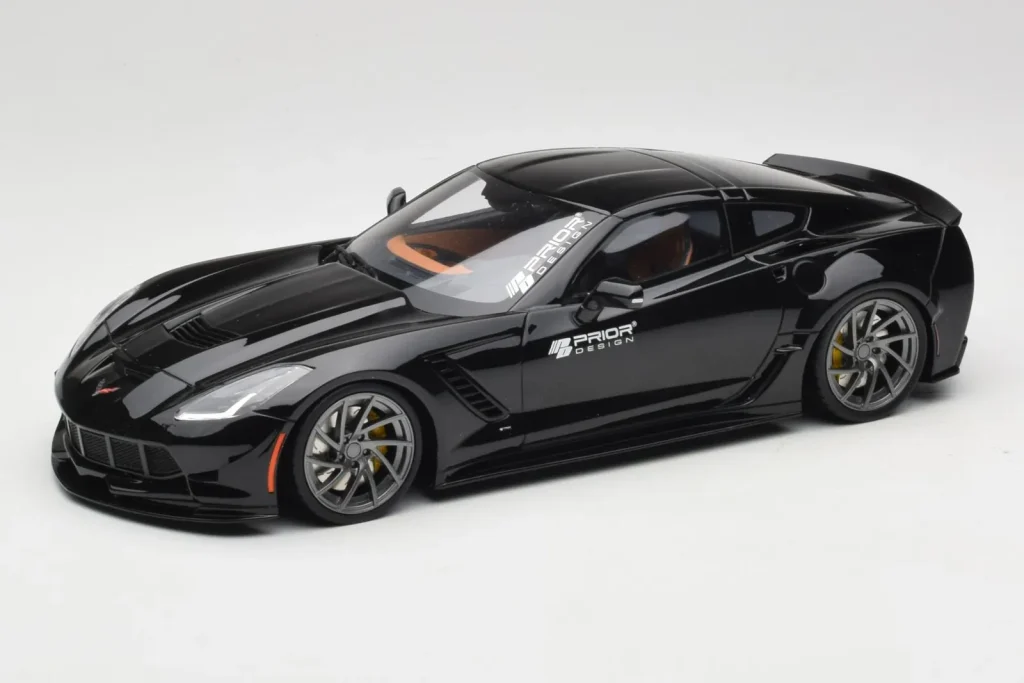 Model 1:18 Chevrolet Corvette C7 Prior Design Black GT Spirit
