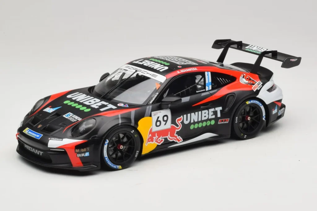 车型 1:18 Porsche 911 GT3 Cup 992 #69 K. Rovanpera Zolder GP 年 2024 IXO