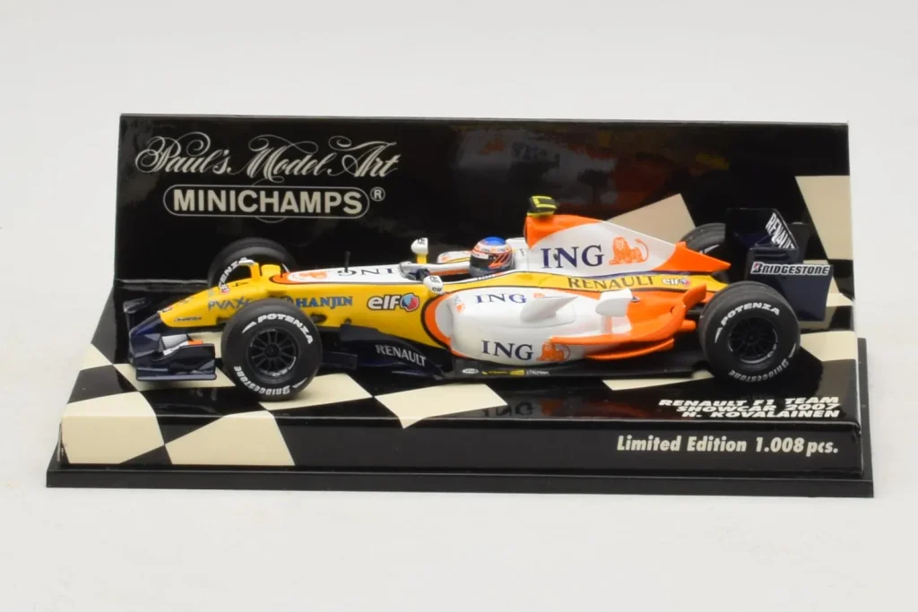 车型 1:43 Renault R27 #4 H. Kovalainen Renault F1 Team Showcar 年 2007 Minichamps