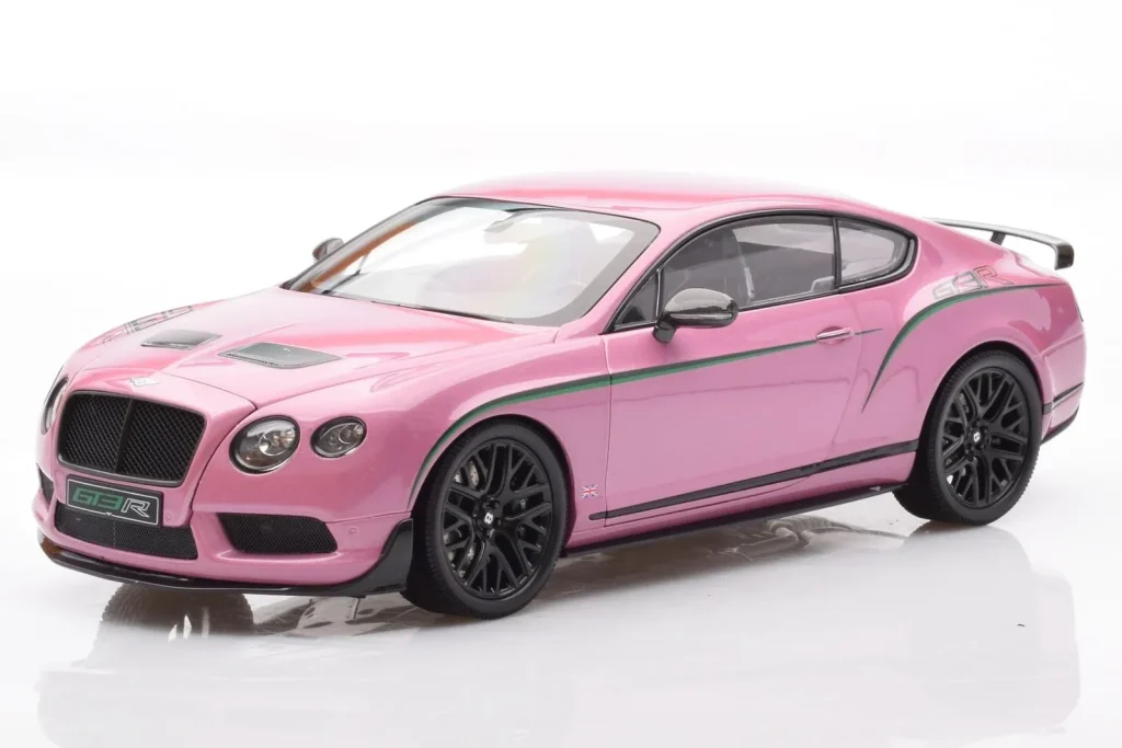 โมเดลรถ 1:18 Bentley Continental GT3-R Passion สีชมพู Almost Real (มือสอง)