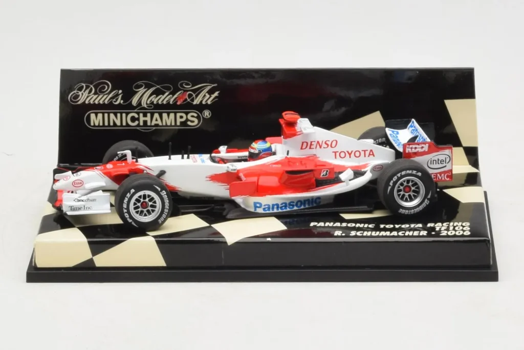 Model 1:43 Toyota TF106 Panasonic #11 R. Schumacher Panasonic Toyota Racing year 2006 Minichamps