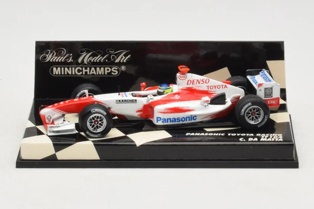 Model 1:43 Toyota TF104 Panasonic #16 C. da Matta Panasonic Toyota Racing year 2004 Minichamps