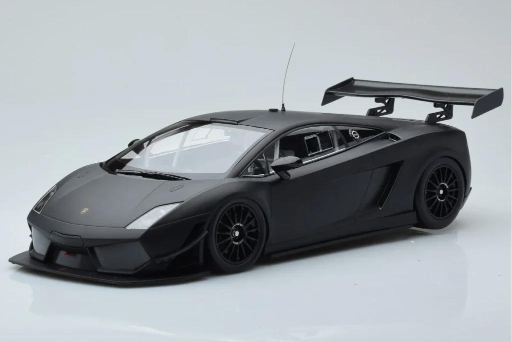 โมเดลรถ 1:18 Lamborghini Gallardo LP600+ GT3 Matt สีดำ Minichamps (มือสอง)
