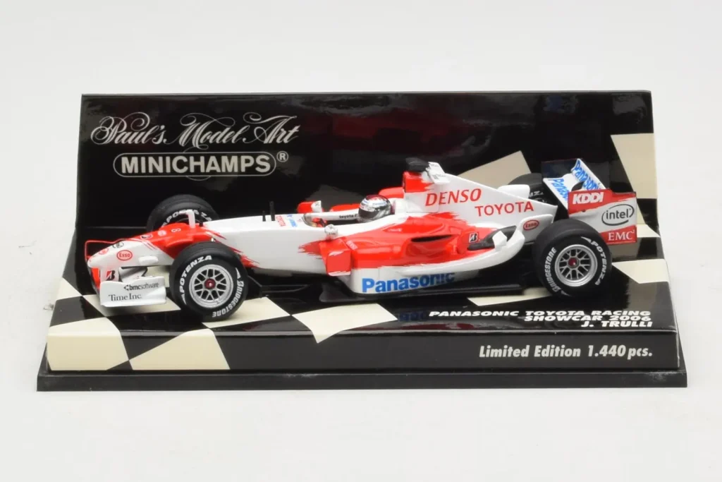 Model 1:43 Toyota TF106 Panasonic #12 J. Trulli Panasonic Toyota Racing Showcar year 2006 Minichamps