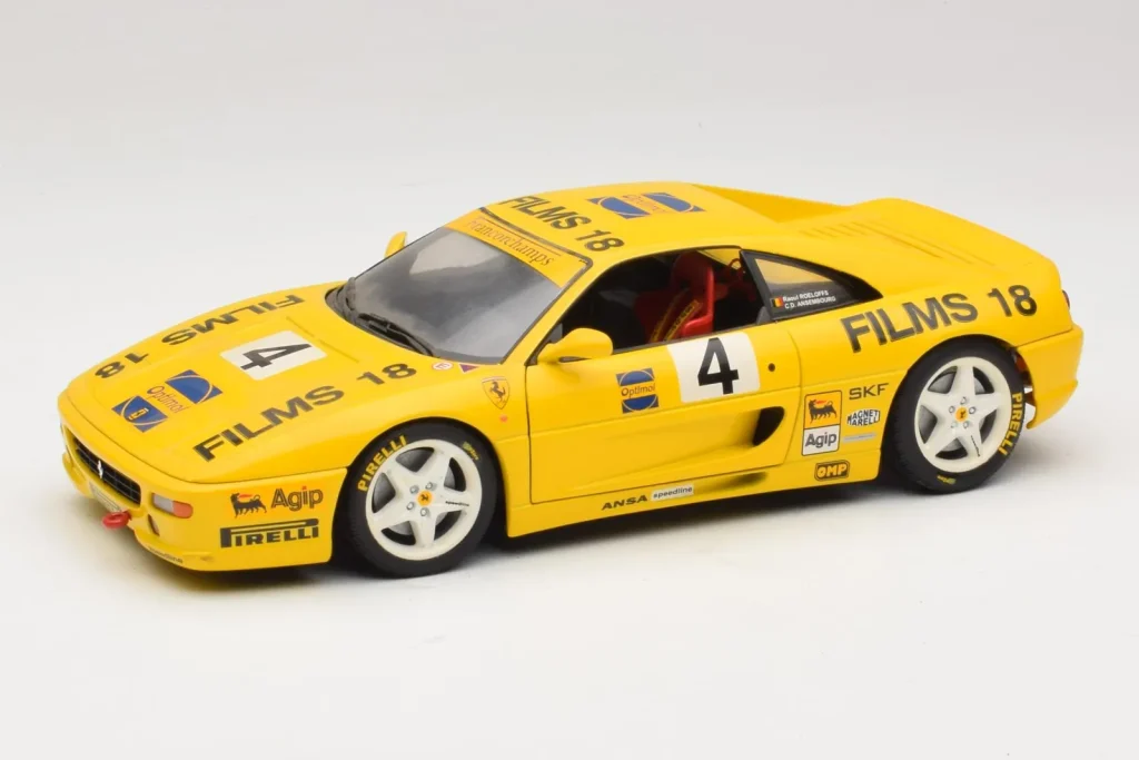 Model 1:18 Ferrari F355 Coupe Films 18 #4 Reoloffs / Ansembourg yellow UT Models