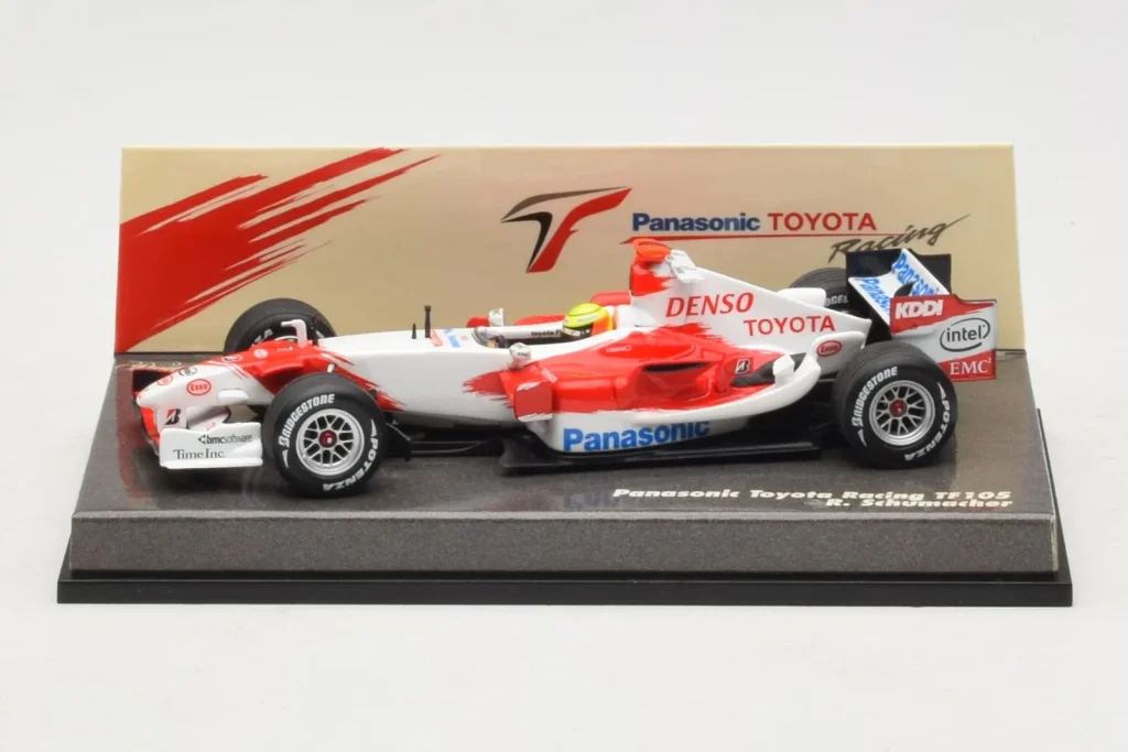 Model 1:43 Toyota TF105 #17 R. Schumacher Panasonic Toyota Racing F1 year 2005 Minichamps