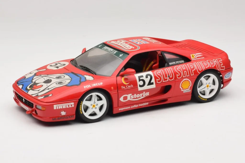 Model 1:18 Ferrari F355 Berlinetta Slushuppie #52 M. Peters red UT Models