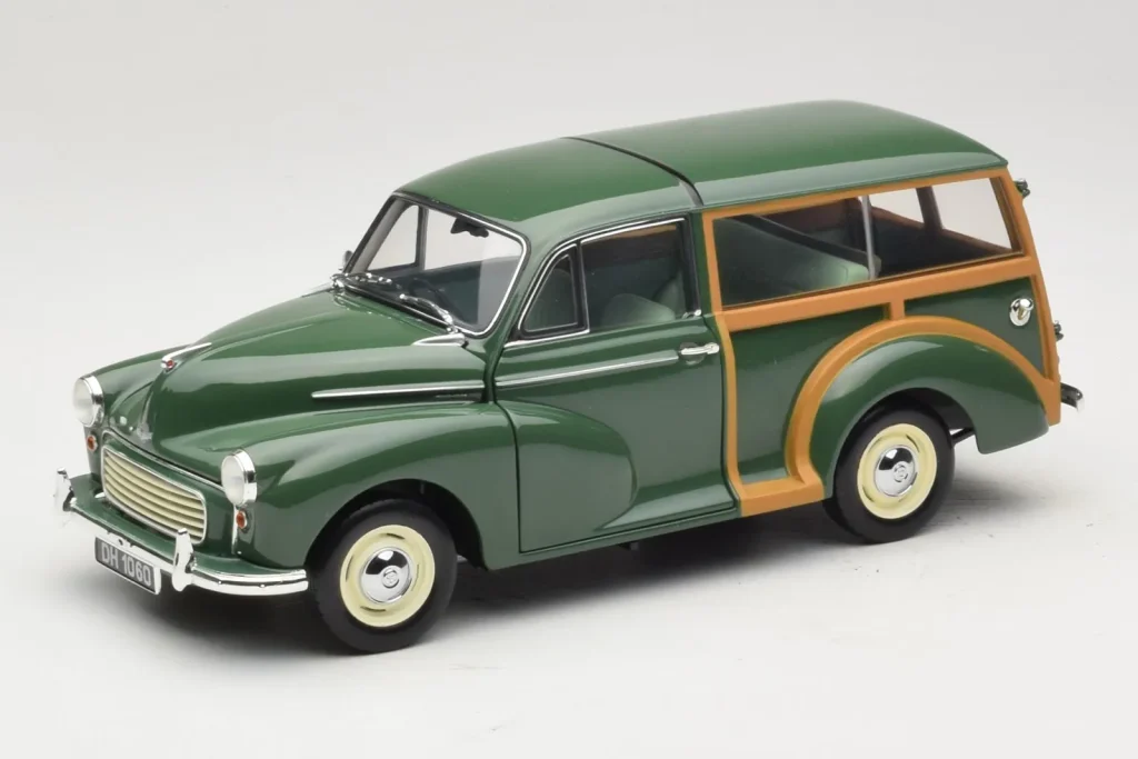 Model 1:18 Morris Minor 1000 Traveller green Minichamps