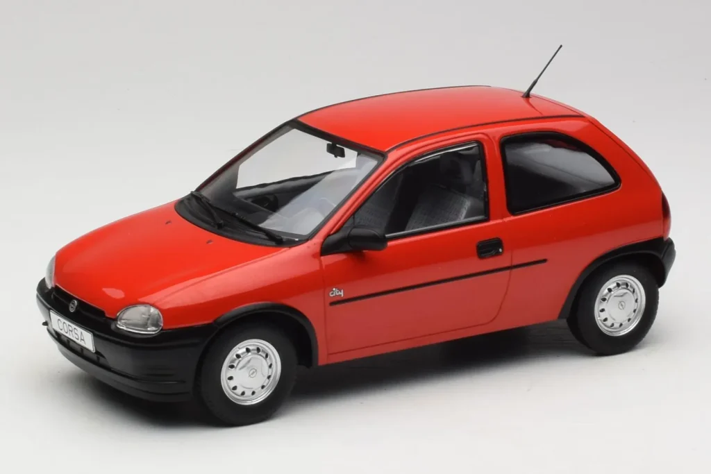 โมเดลรถ 1:18 Opel Corsa B สีแดง MCG