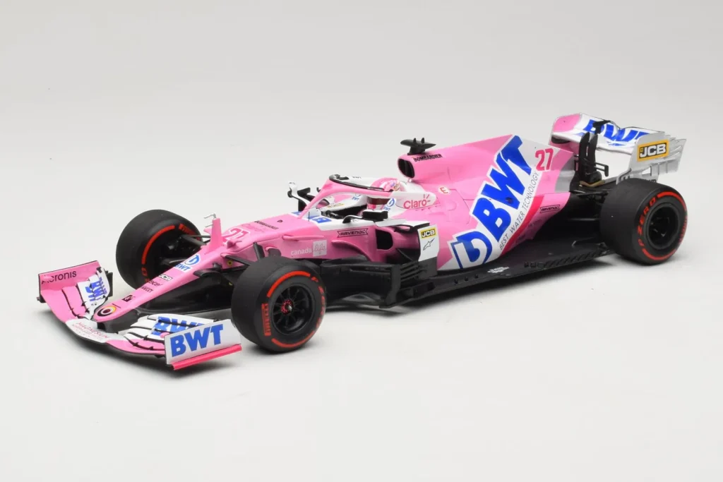 Model 1:18 Racing Point RP20 Mercedes #27 N. Hulkenberg BWT Racing Point 70th Anniversary Grand Prix year 2020 Minichamps