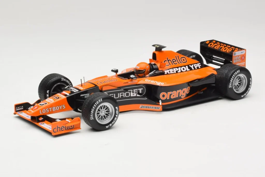 โมเดลรถ 1:18 Arrows A21 Supertec #19 J. Verstappen Arrows F1 Team Canadian Grand Prix ปี 2000 Minichamps (มือสอง)