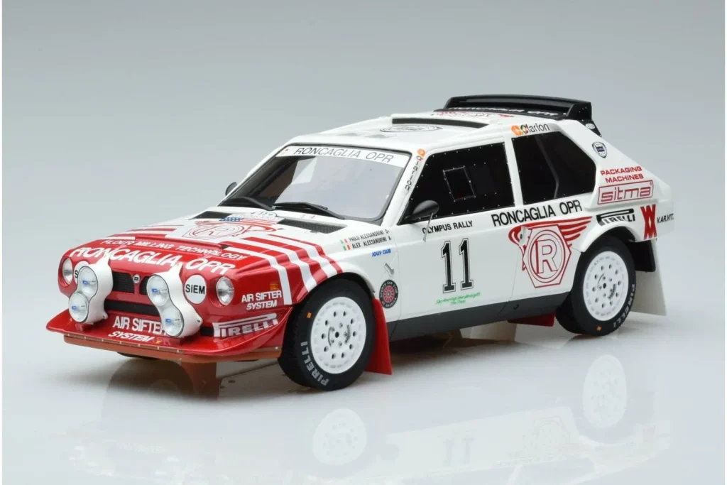 Model 1:18 Lancia Delta S4 Group B #3 M. Alen / I. Kivimäki Olympus Rally year 1986 Otto