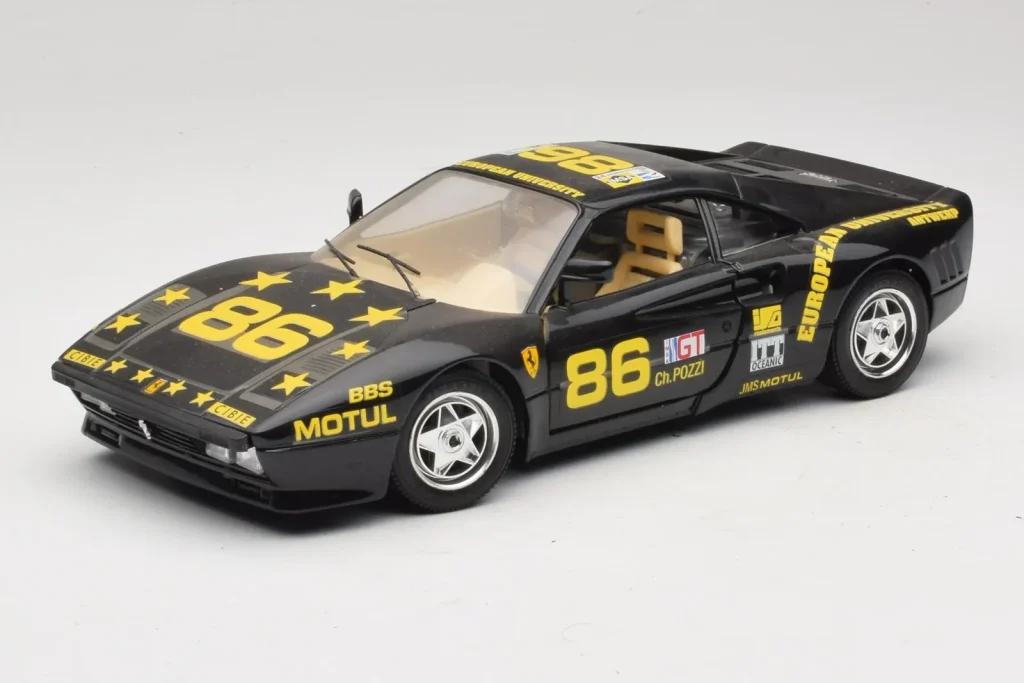 โมเดลรถ 1:18 Ferrari 288 GTO #86 Black Limited Edition ปี 1984 Bburago (มือสอง)