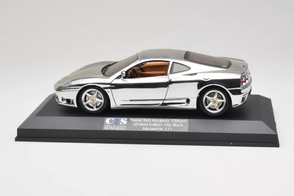 Model 1:18 Ferrari 360 Modena Chrome Silver Limited Edition Exclusive Cars