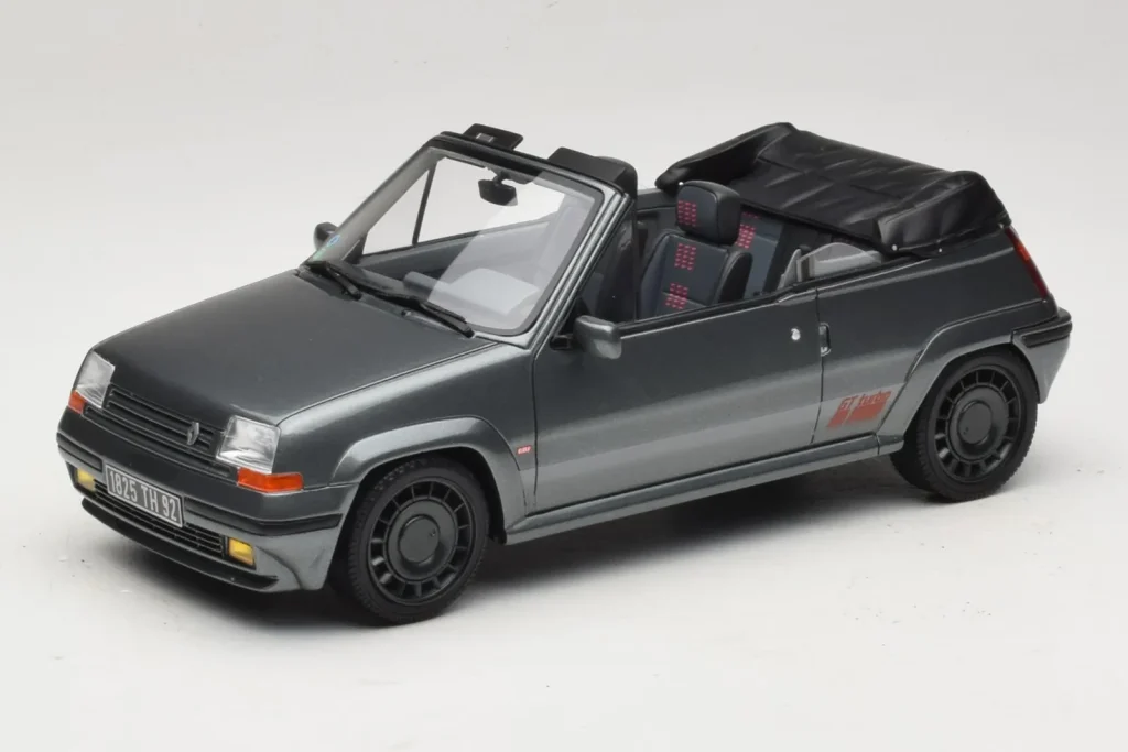 车型 1:18 Renault Super 5 GT Turbo Cabriolet EBS Gris Tungstene Otto