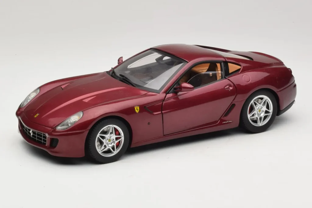 โมเดลรถ 1:18 Ferrari 599 GTB Fiorano Dark Red Hot Wheels (มือสอง)