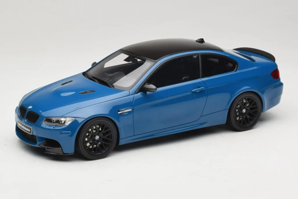 Model 1:18 BMW M3 E92 Laguna Seca blue GT Spirit