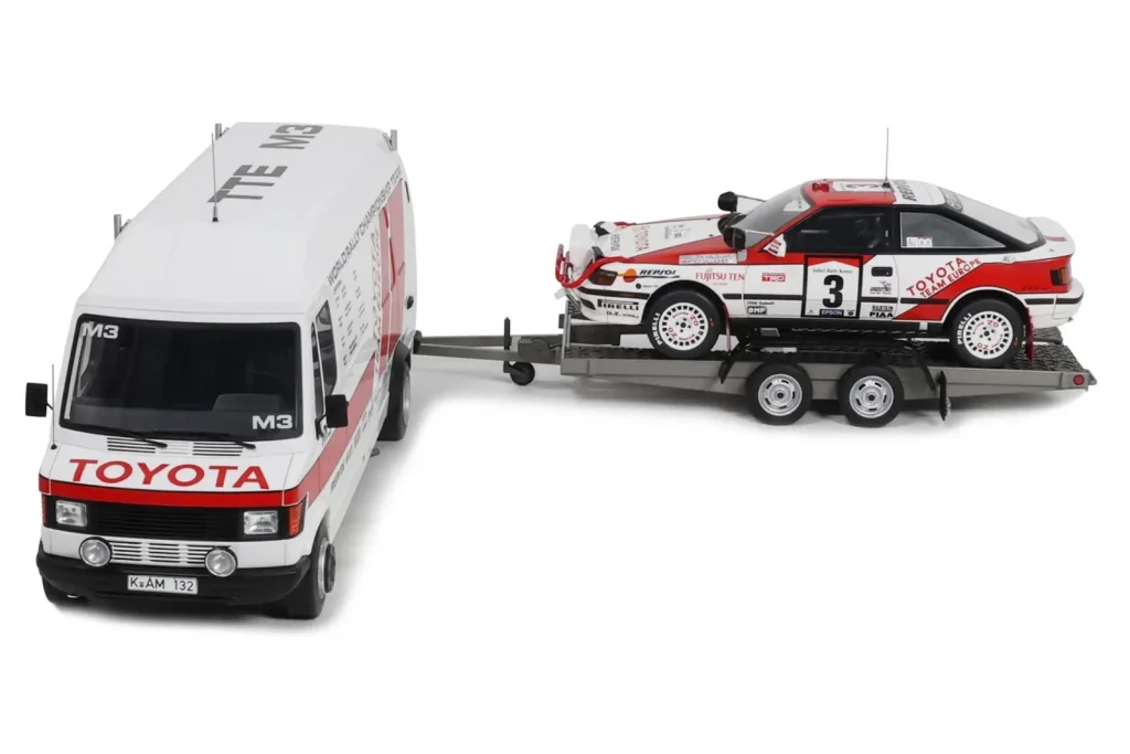 Model 1:18 Mercedes 208D + Toyota Celica ST165 Gr.A RAC Safari year 1990 Otto