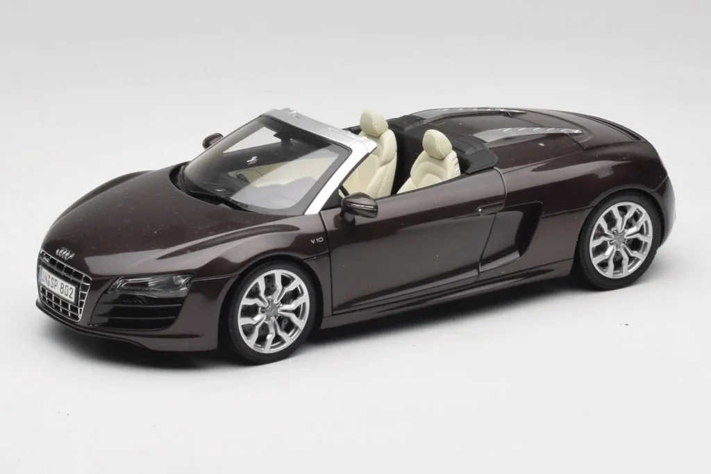 Model 1:18 Audi R8 5.2 Spyder Teak brown Kyosho