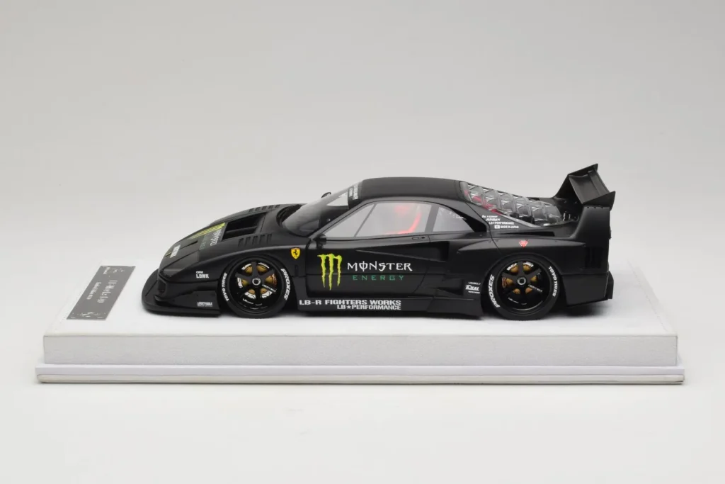 Model 1:18 Ferrari F40 LB Works Monster Energy Matt Black BBA