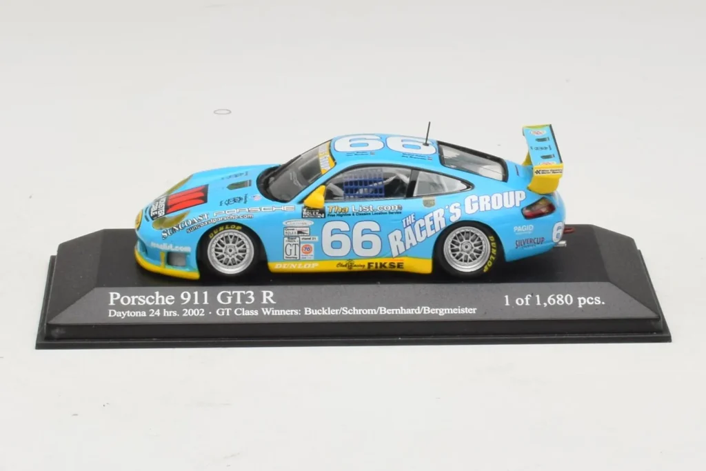 Model 1:43 Porsche 911 GT3 R #66 Buckler / Schrom 24 Hours of Daytona year 2002 Minichamps