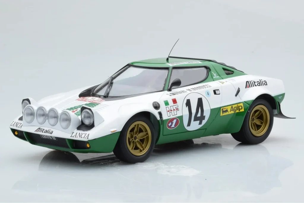 车型 1:18 Lancia Stratos Alitalia #14 S. Munari / M. Mannucci Winners Rally Monte Carlo 年 1975 Minichamps