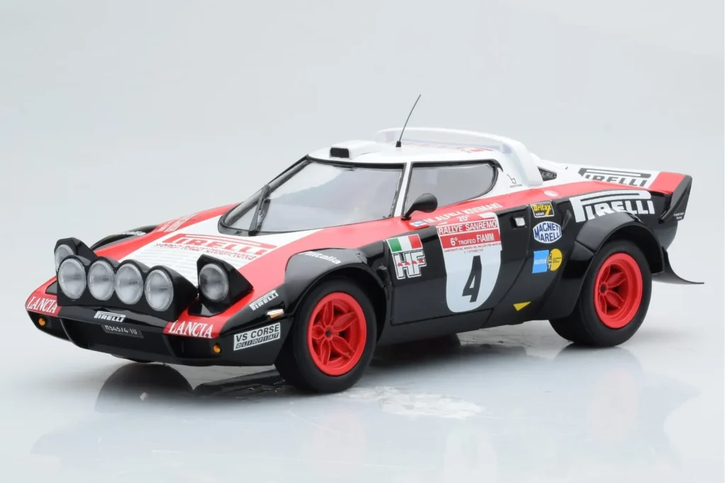 车型 1:18 Lancia Stratos Pirelli #4 M. Alen / I. Kivimaki Winners Rally Sanremo 年 1978 Minichamps