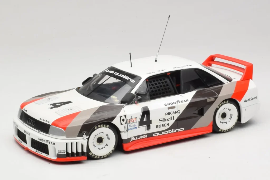 Model 1:18 Audi 90 Quattro #4 H. Stuck IMSA GTO year 1989 Minichamps