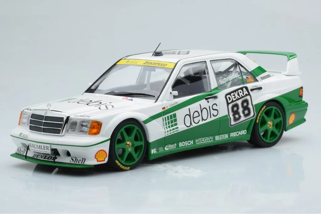 车型 1:18 Mercedes 190E 2.5-16 W201 EVO 2 Debis #88 B. Schneider Team Zackspeed DTM 年 1991 Minichamps