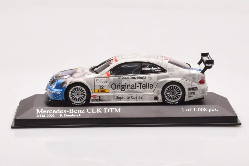 车型 1:43 Mercedes CLK DTM Team Original Teile #12 P. Dumbreck DTM 年 2001 Minichamps