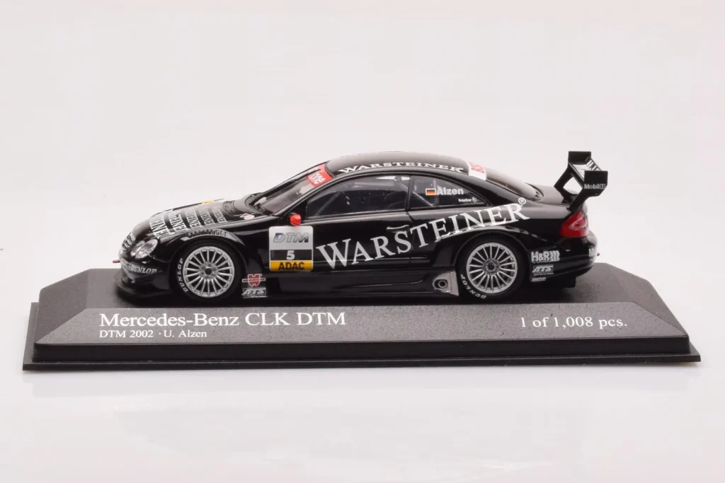 Model 1:43 Mercedes CLK DTM Team Warsteiner AMG #5 U. Alzen DTM year 2002 Minichamps