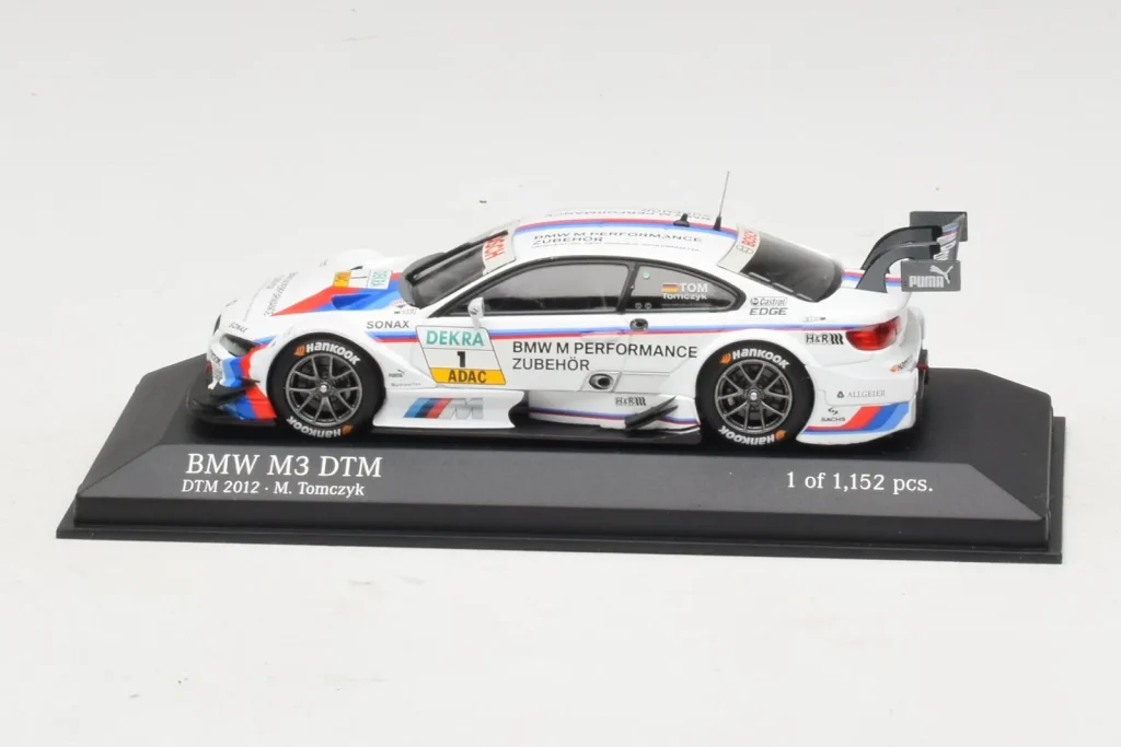 โมเดลรถ 1:43 BMW M3 E92 #1 M. Tomczyk BMW Team RMG DTM Champion ปี 2012 Minichamps (มือสอง)