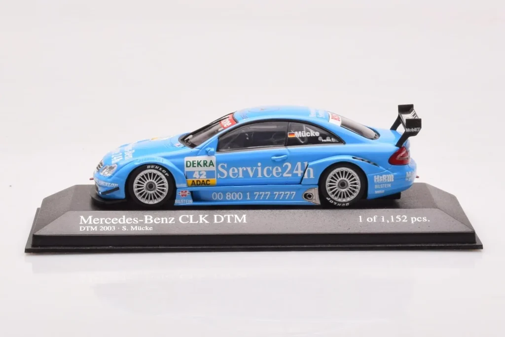 Model 1:43 Mercedes CLK DTM Team Service 24h #42 S. Mucke DTM year 2003 Minichamps