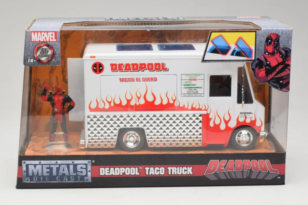 โมเดลรถ 1:24 Deadpool Taco Truck Metals Diecast (มือสอง)