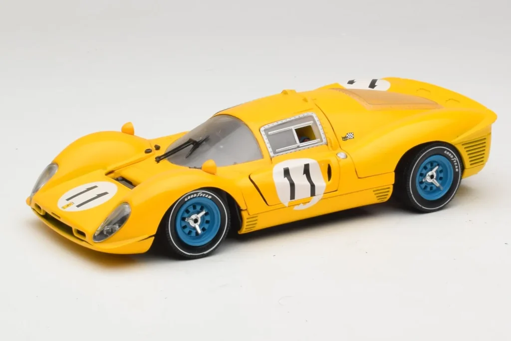 Model 1:18 Ferrari 330 P4 #11 Yellow Spa-Francorchamps year 1967 Eagles Race