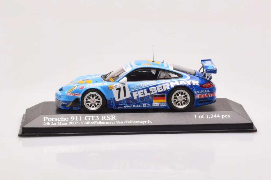 Model 1:43 Porsche 911 997 GT3 RSR #71 Felbermayr-Proton M. Collin 24 Hours of Le Mans year 2007 Minichamps