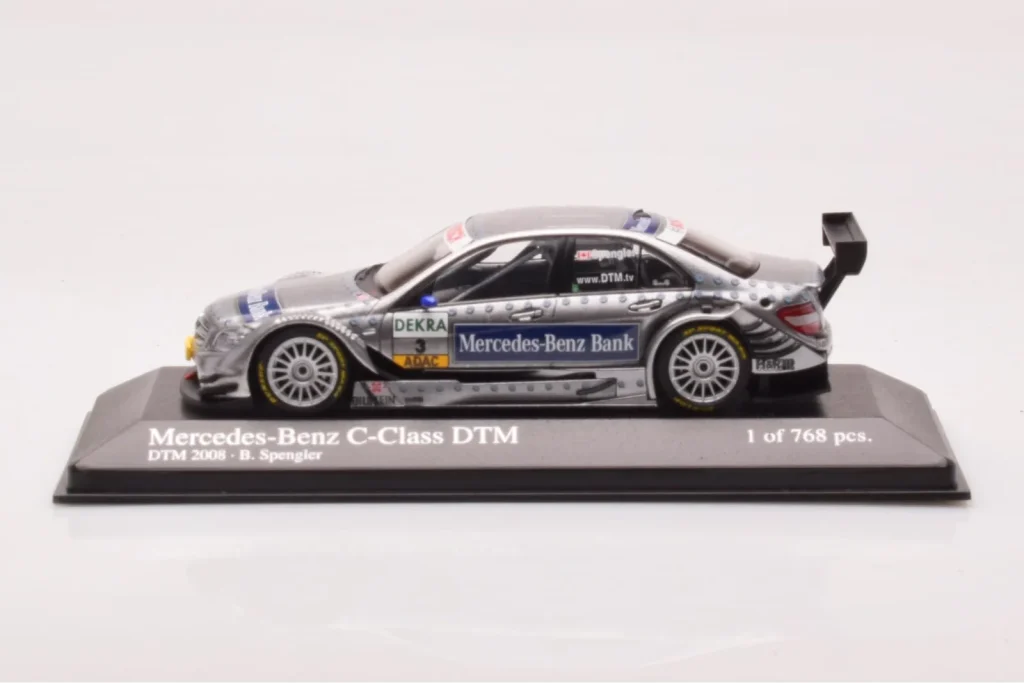 车型 1:43 Mercedes C-Class W204 DTM Team AMG Mercedes #3 B. Spengler DTM 年 2008 Minichamps